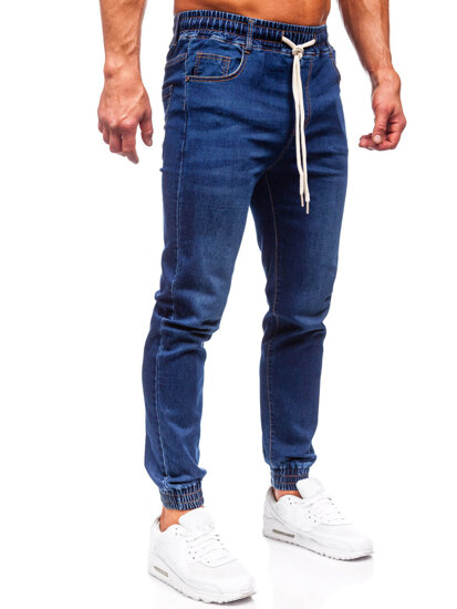 Homme Pantalon jogger en jean Bleu foncé Bolf 9080