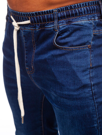 Homme Pantalon jogger en jean Bleu foncé Bolf 9080