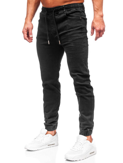 Homme Pantalon jogger en jean Noir Bolf 8111