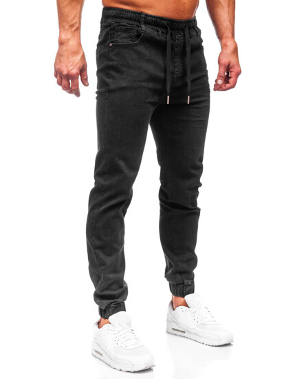 Homme Pantalon jogger en jean Noir Bolf 8111