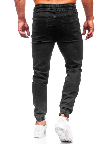 Homme Pantalon jogger en jean Noir Bolf 8111