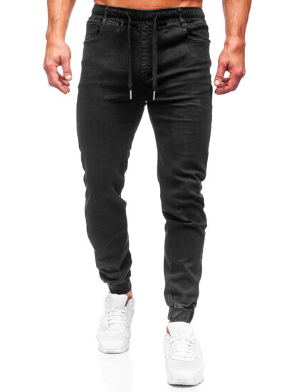 Homme Pantalon jogger en jean Noir Bolf 8111