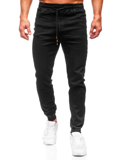 Homme Pantalon jogger en jean Noir Bolf 8112