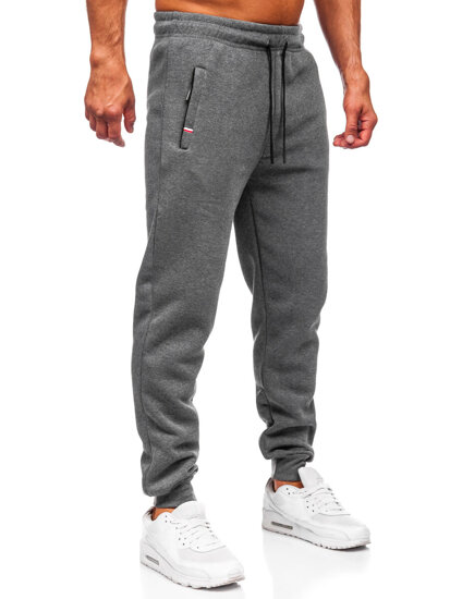 Homme Pantalon jogger épais Anthracite Bolf JX6217