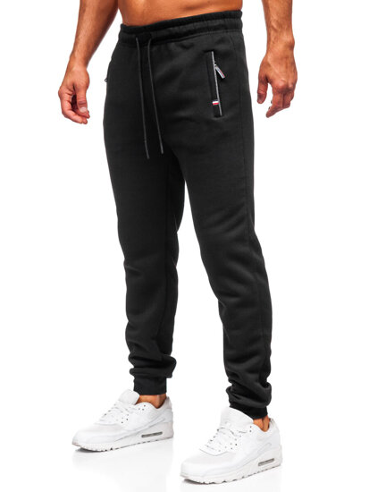 Homme Pantalon jogger épais Noir Bolf JX6217