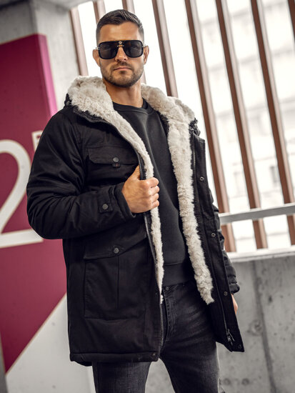 Homme Parka d'hiver Noir Bolf 22M318A