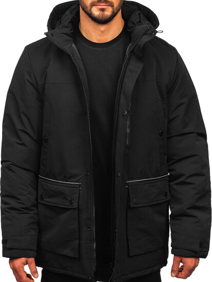 Homme Parka d'hiver Noir Bolf 22M323