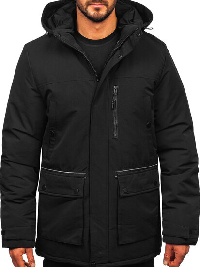 Homme Parka d'hiver Noir Bolf 22M323