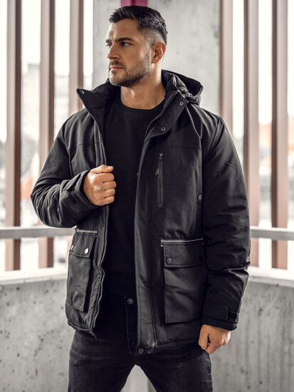 Homme Parka d'hiver Noir Bolf 22M323A