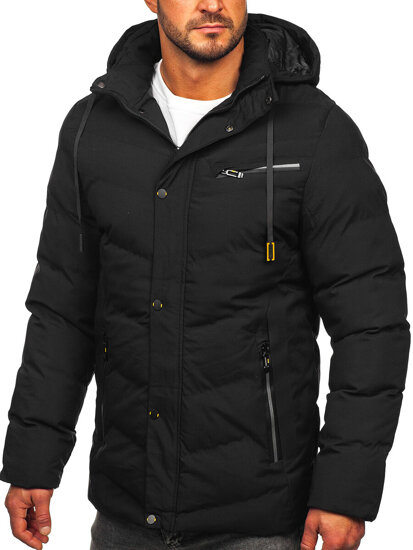 Homme Parka d'hiver Noir Bolf 5M3135