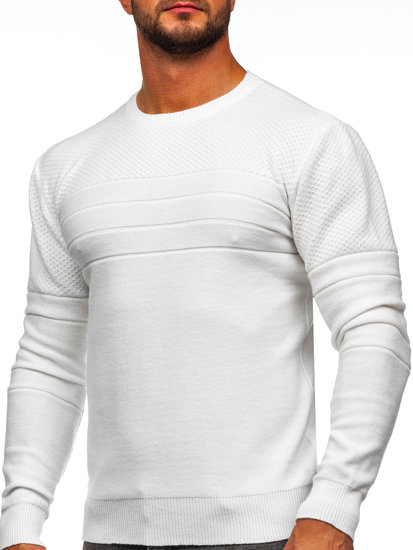 Homme Pull Blanc Bolf SL15-2318