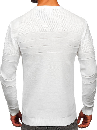 Homme Pull Blanc Bolf SL15-2318