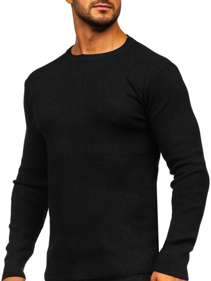 Homme Pull Noir Bolf S8750