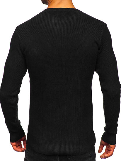 Homme Pull Noir Bolf S8750