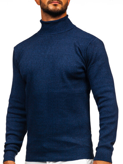 Homme Pull à col roulé basic Encre Bolf S8515