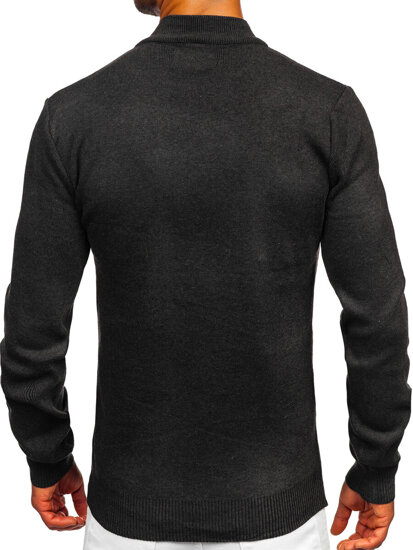 Homme Pull à col roulé basic Graphite Bolf S8519