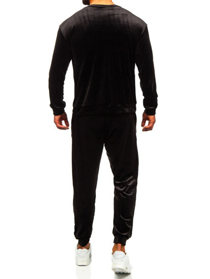 Homme Survêtement en velours Noir Bolf 0001A