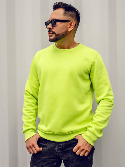 Homme Sweat-shirt Vert-Neon Bolf 2001A