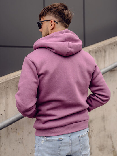 Homme Sweat-shirt à capuche Violet Bolf 2008A