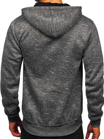 Homme Sweat-shirt à capuche chaud Anthracite Bolf TC1305