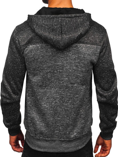 Homme Sweat-shirt à capuche chaud Anthracite Bolf TC1308