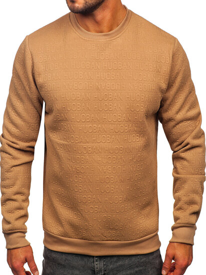 Homme Sweat-shirt imprimé Beige Bolf LJ0599