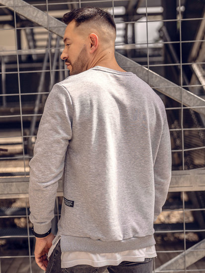 Homme Sweat-shirt imprimé Gris Bolf 11115A