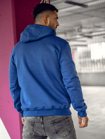 Homme Sweat-shirt kangourou à capuche Bleu moyen Bolf 2009A