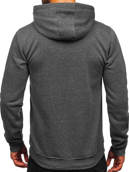 Homme Sweat-shirt kangourou à capuche Graphite Bolf MB001