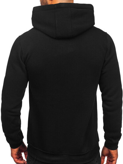 Homme Sweat-shirt kangourou à capuche Noir Bolf MB001