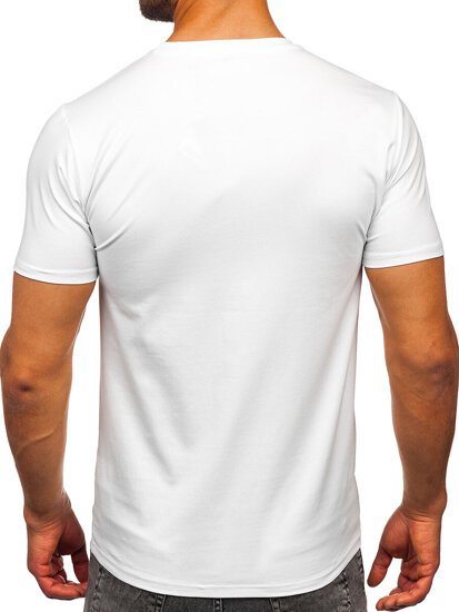 Homme T-shirt basic Blanc Bolf M216