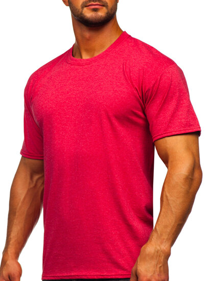 Homme T-shirt basic Rouge Bolf B10