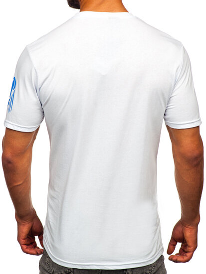 Homme T-shirt imprimé Blanc Bolf 192379-1