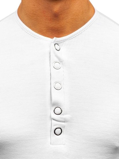 Homme T-shirt manche longue basic Blanc Bolf 145362