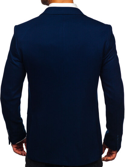 Homme Veste casual Bleu foncé Bolf 01