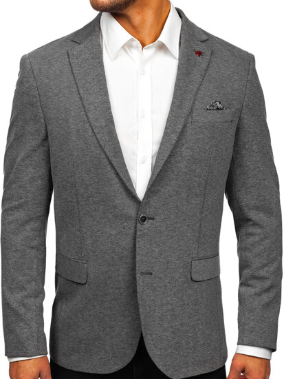 Homme Veste casual Gris foncé Bolf 023