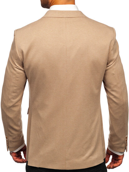 Homme Veste casual à double boutonnage Beige Bolf 001