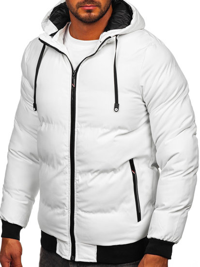 Homme Veste d'hiver matelassée Blanc Bolf 5M3125