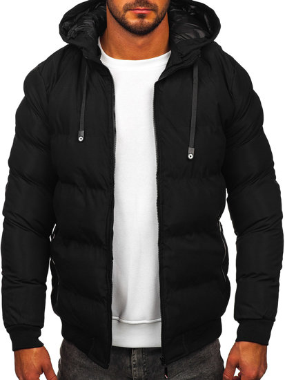 Homme Veste d'hiver matelassée Noir Bolf 5M3125