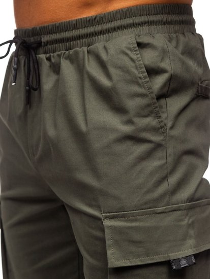 Kaki pantalon jogger cargo pour homme Bolf 701   