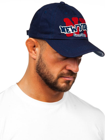 La casquette à visière bleue foncée Bolf CZ17