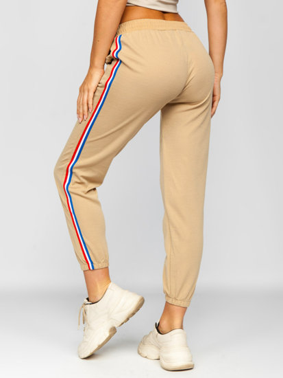 La pantalon de sport pour femme beige Bolf YW01020