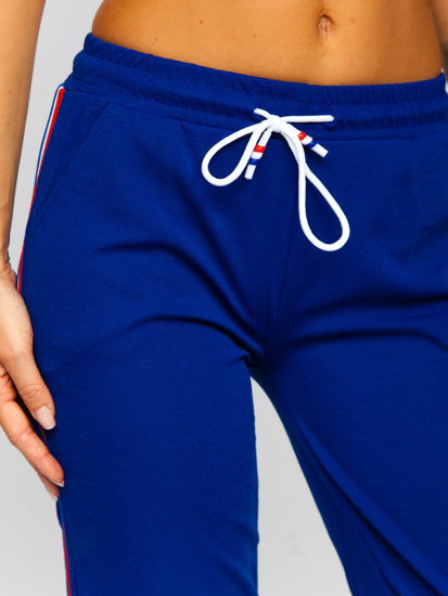 La pantalon de sport pour femme bleu cobalt Bolf YW01020