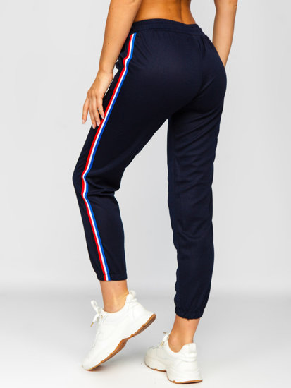 La pantalon de sport pour femme bleu foncé Bolf YW01020