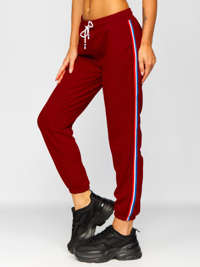 La pantalon de sport pour femme bordeaux Bolf YW01020