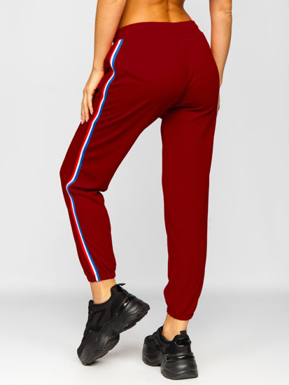 La pantalon de sport pour femme bordeaux Bolf YW01020