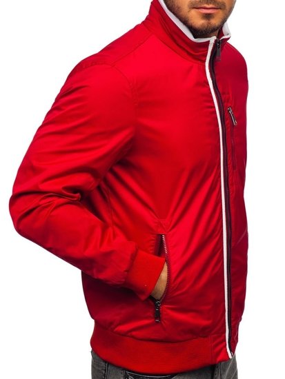 Le blouson de transition pour homme rouge Bolf K01