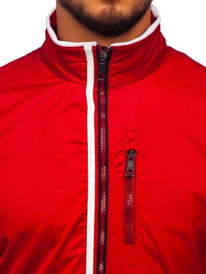 Le blouson de transition pour homme rouge Bolf K01