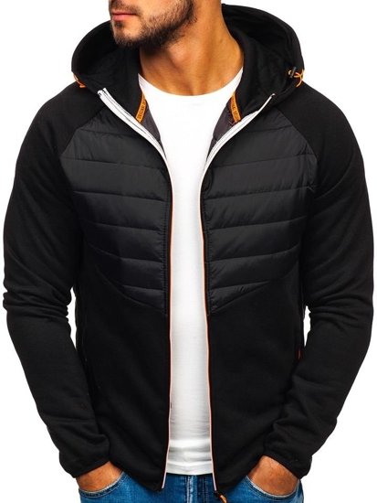 Le blouson de transition sportif pour homme noir Bolf KS1885