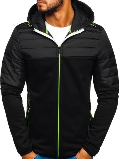 Le blouson de transition sportif pour homme noir Bolf KS1887